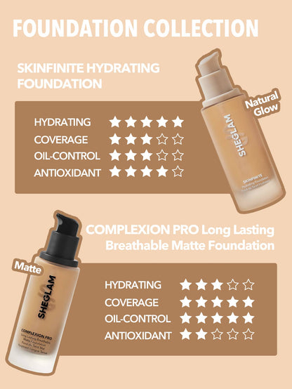 SHEGLAM Complexion Pro Long Lasting Breathable Matte Foundation