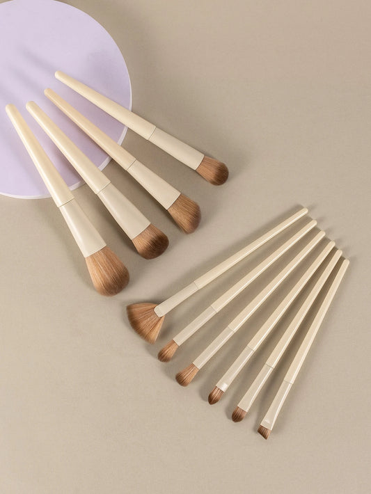 10pcs/Set Makeup Brush Set For Daily Home Use And Portable When Traveling Including Eyeshadow