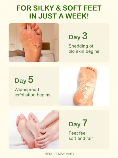 SlowSunday Masque Exfoliant pour les Pieds à l'Aloe, Apaisant pour la Peau
