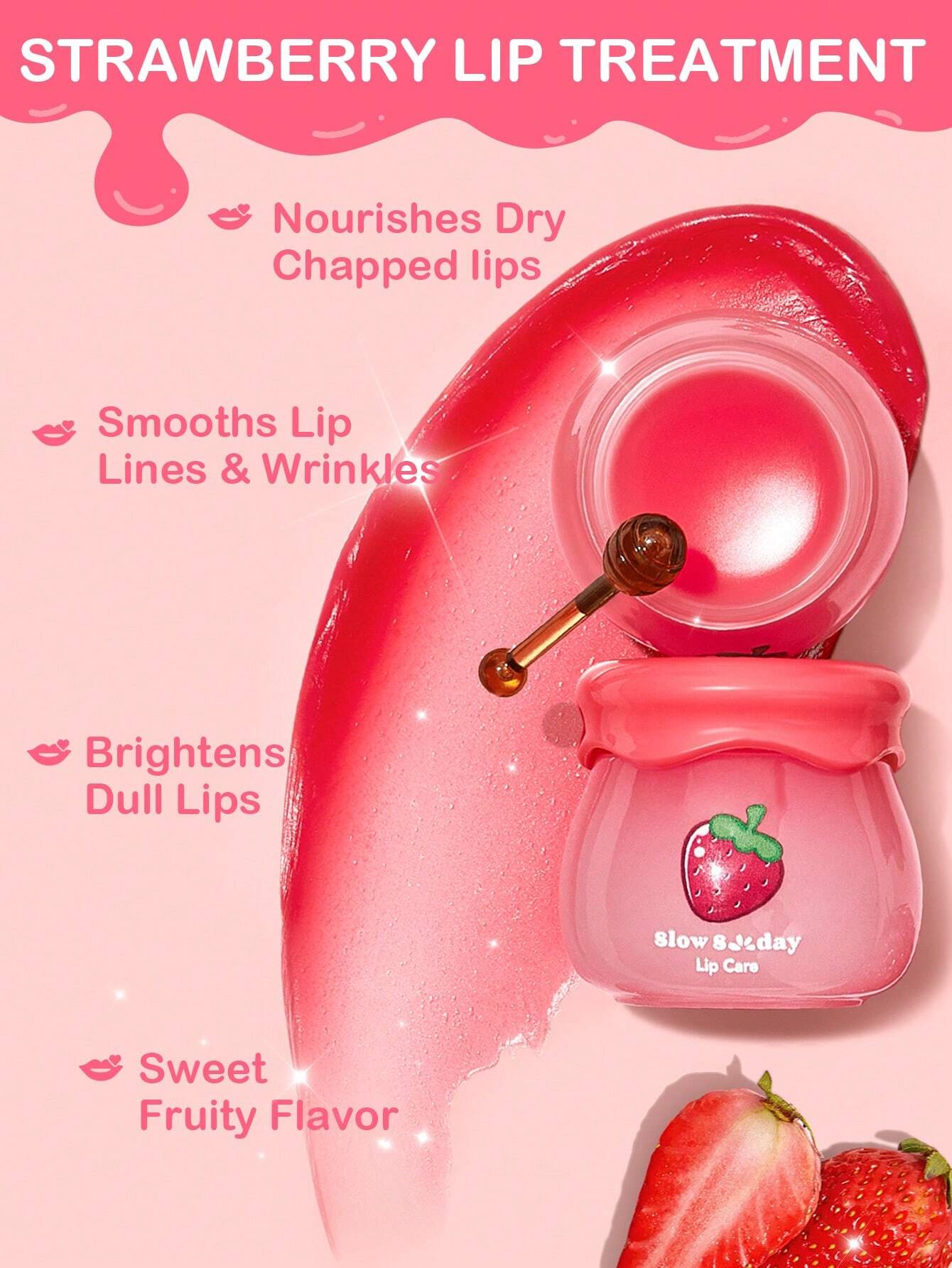 SlowSunday Strawberry Lip Care