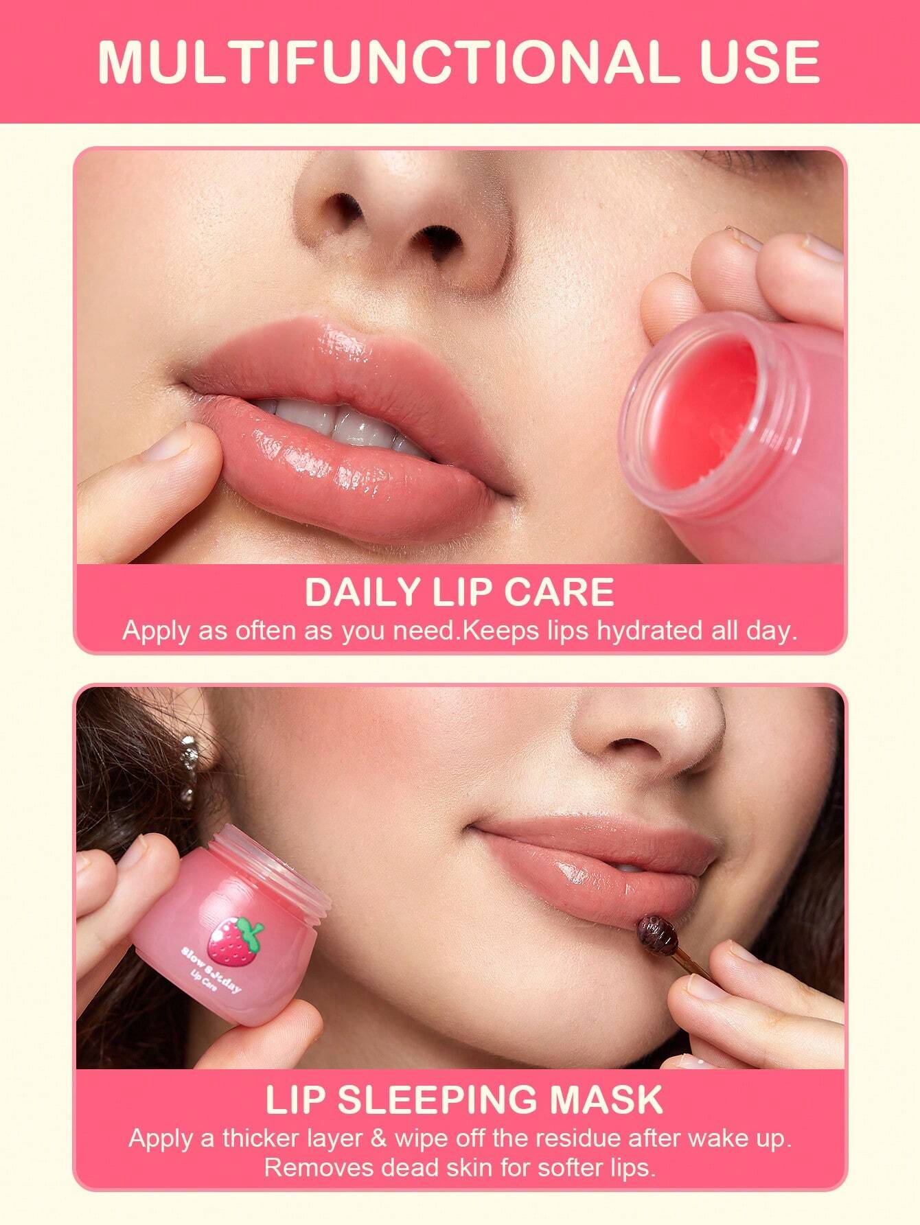 SlowSunday Strawberry Lip Care