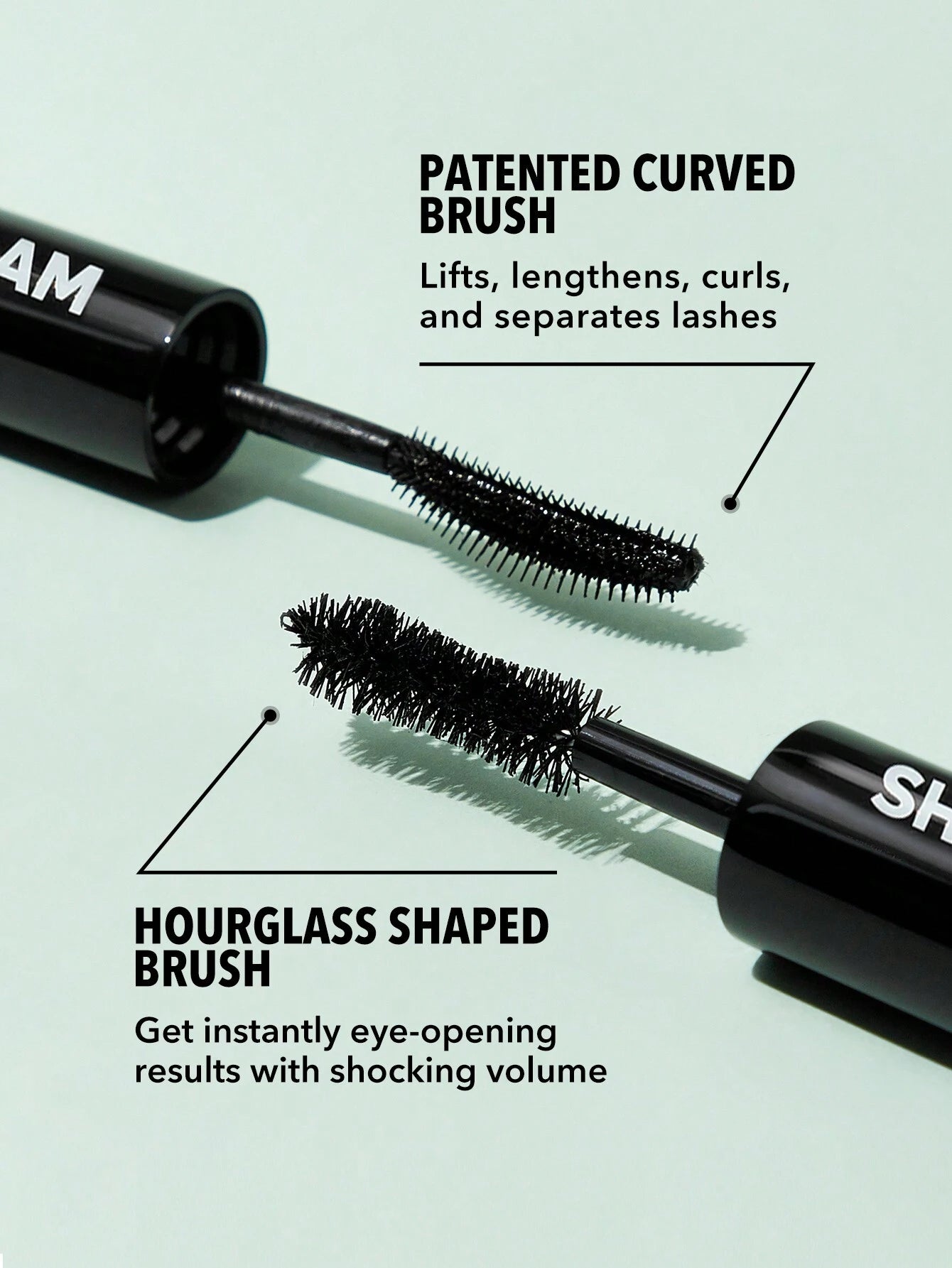 SHEGLAM All-In-One Volume & Length Mascara 2 In 1 Waterproof Volumizing Dual