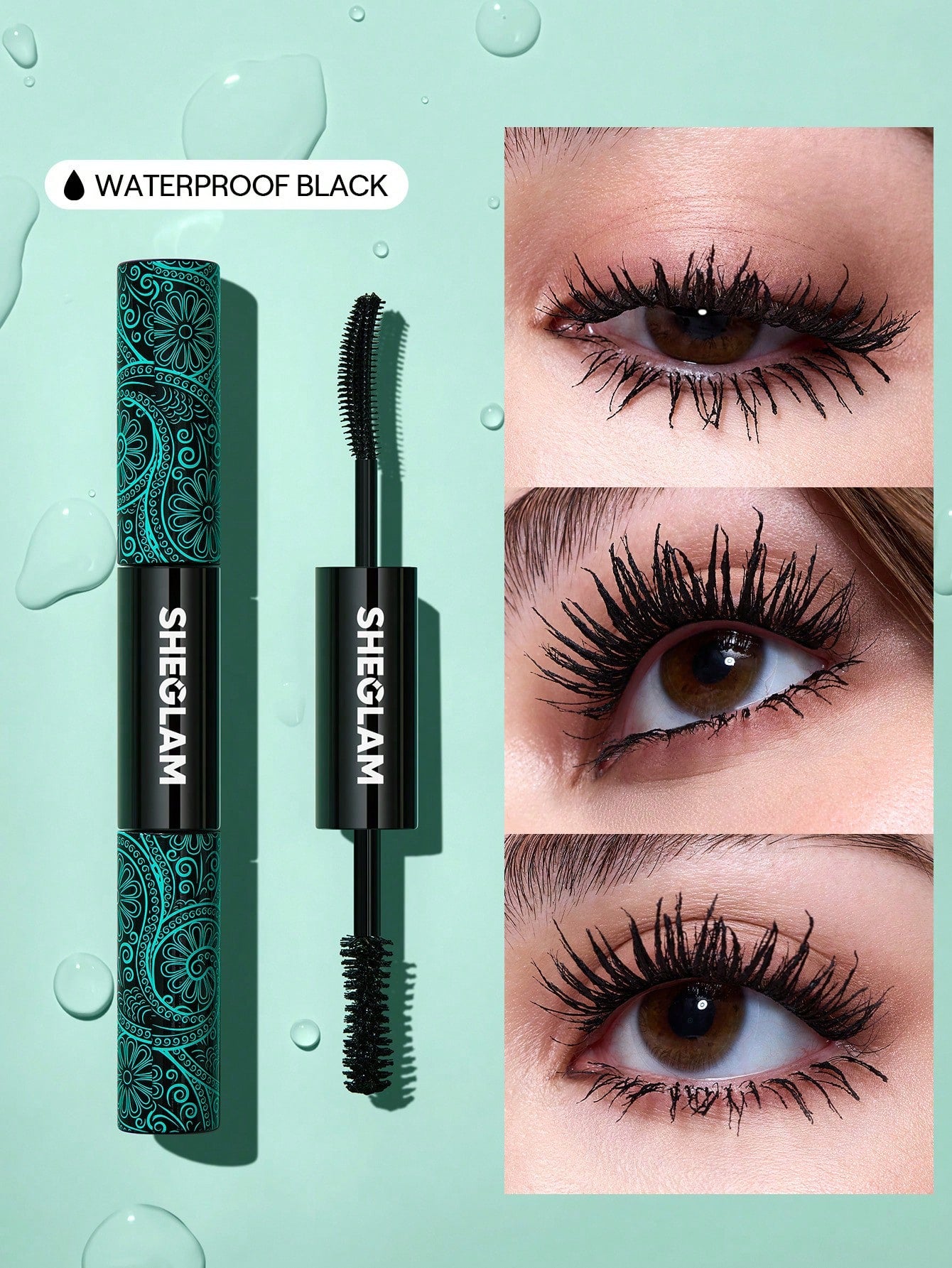 SHEGLAM All-In-One Volume & Length Mascara 2 In 1 Waterproof Volumizing Dual