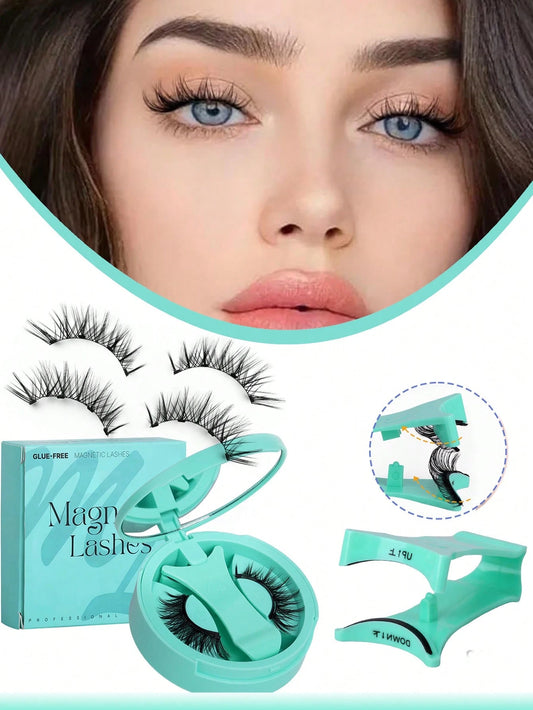 1 paire de faux cils magnétiques Manga