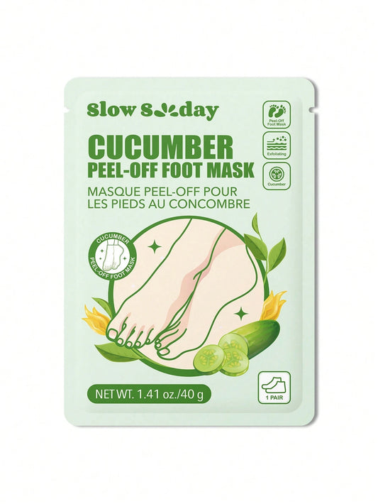 Masque exfoliant pour les pieds à la concombre, pour un dimanche tranquille