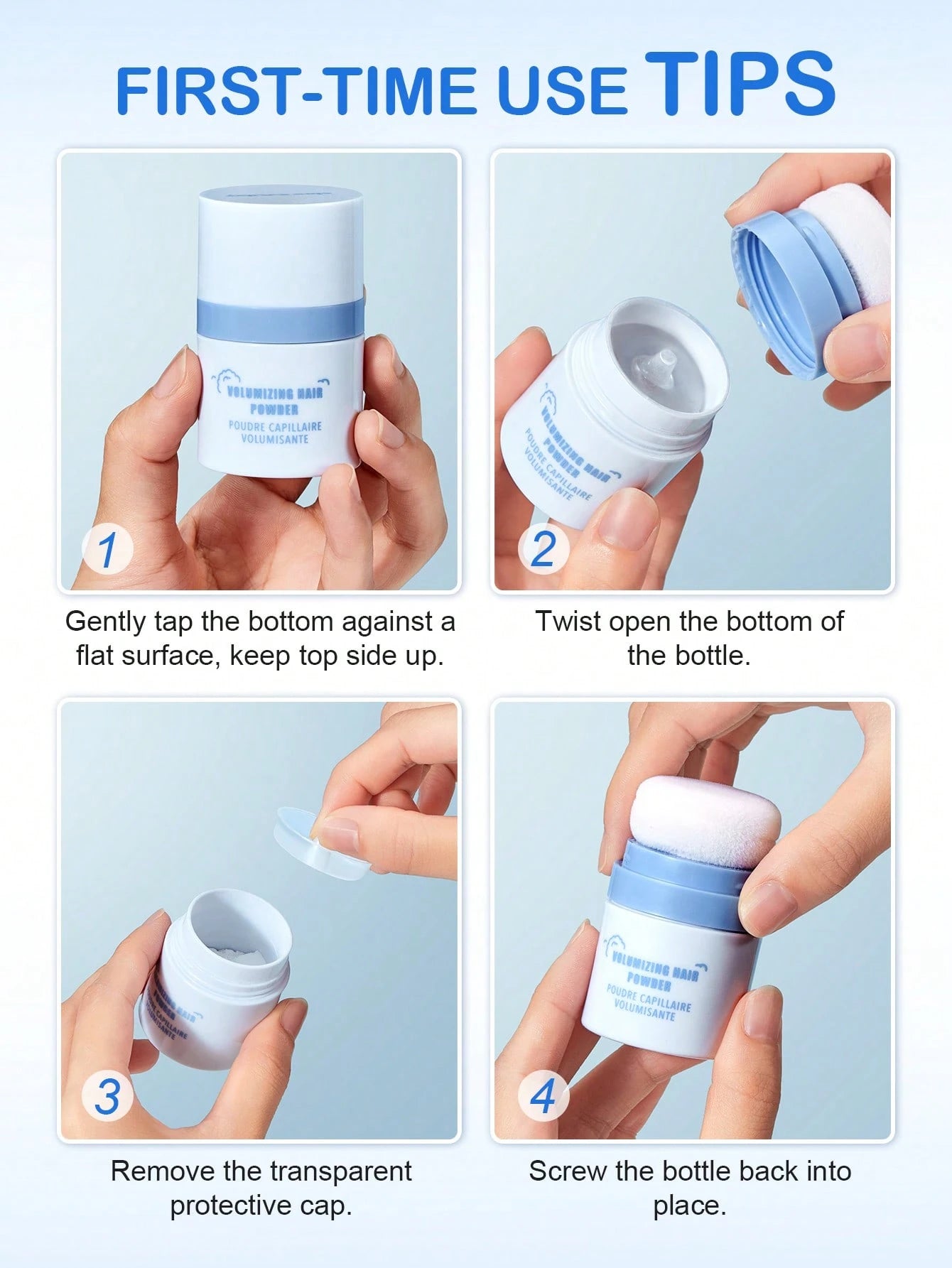 Poudre capillaire volumisante