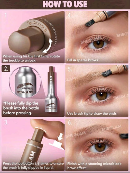 SHEGLAM Brow-Fection Angled Brush & Dip