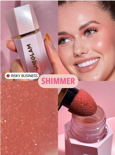 SHEGLAM Color Bloom Dayglow Liquid Blush Shimmer Finish