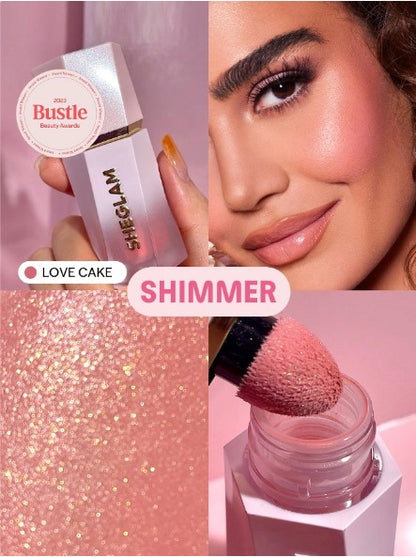SHEGLAM Color Bloom Dayglow Liquid Blush Shimmer Finish