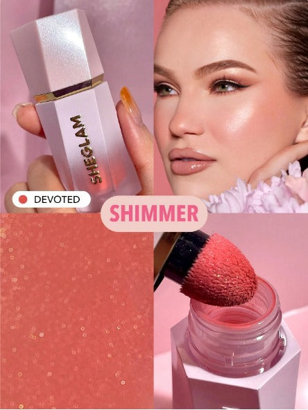 SHEGLAM Color Bloom Dayglow Liquid Blush Shimmer Finish