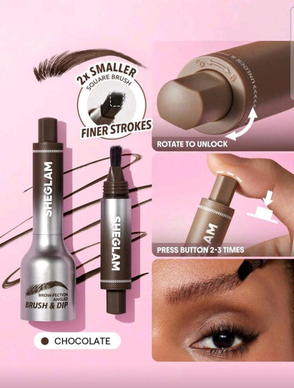 SHEGLAM Brow-Fection Angled Brush & Dip