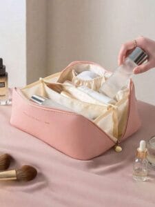 Sac De Cosmétiques En PU Pour Femmes, Sac De Toilette Pour La Salle De Bain, Organisateur De Rangement