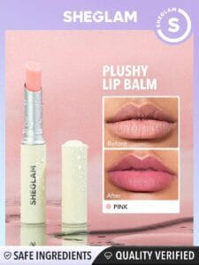 SHEGLAM Baume À Lèvres Doux-02 Pink Natural Gloss Hydrating Tinted Lip Care Olive Oil Shea Butter Lip Makeup