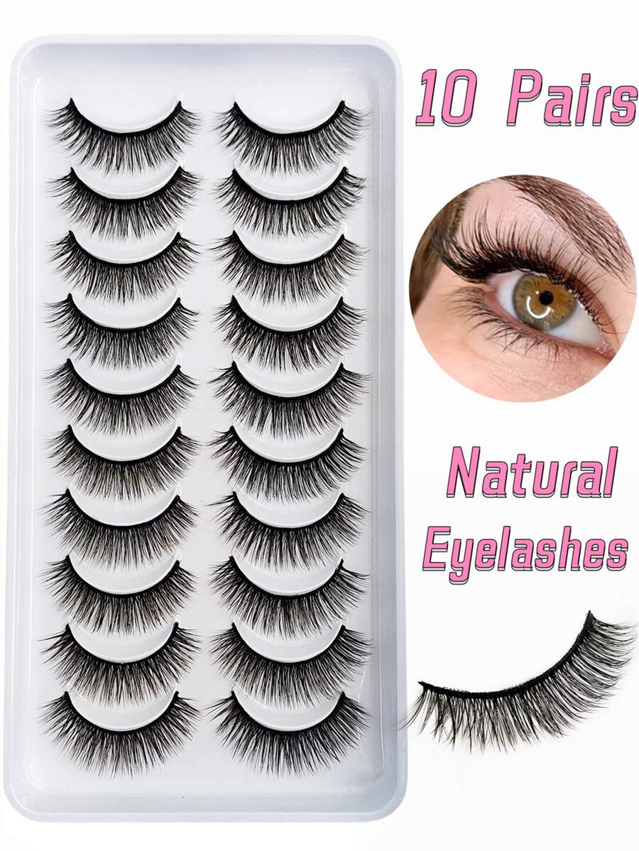 10 PAIRES EYELASHES